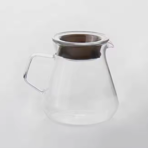 سيرفر V60 زجاجي مع غطاء - كوف | V60 Coffee Server 450ml - 600ml