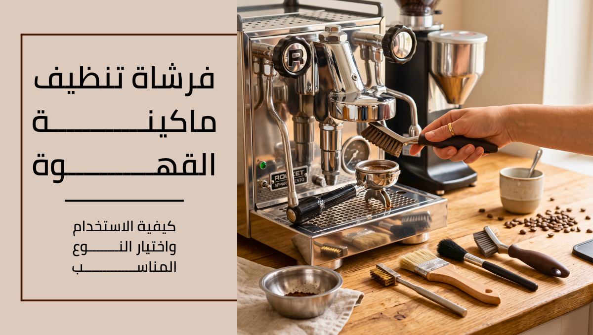 فرشاة تنظيف ماكينة القهوة