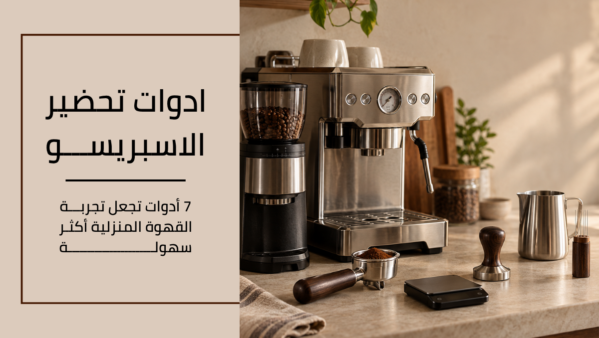 ادوات تحضير الاسبريسو